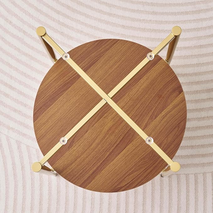 Round Glass End Table, Mid-Century Modern Design Sofa Table - Image 8