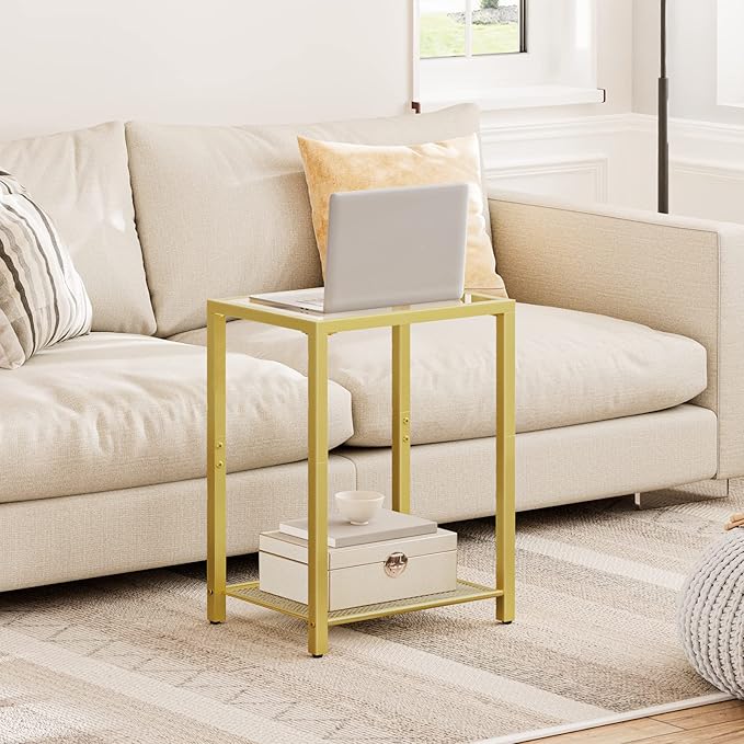 HOOBRO Set of 2 Side Tables, 2-Tier End Table, Nightstands - Image 5