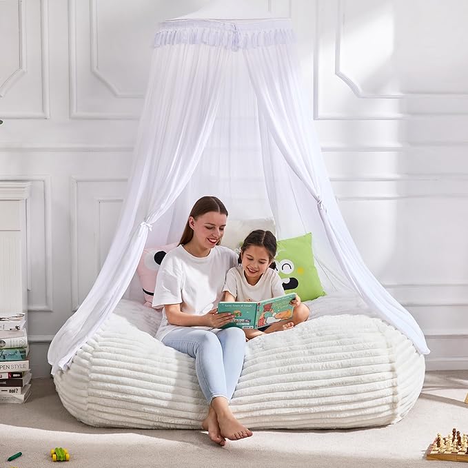 Hobestluk 4FT Bean Bag Chairs Adult Bean Bag - Image 3