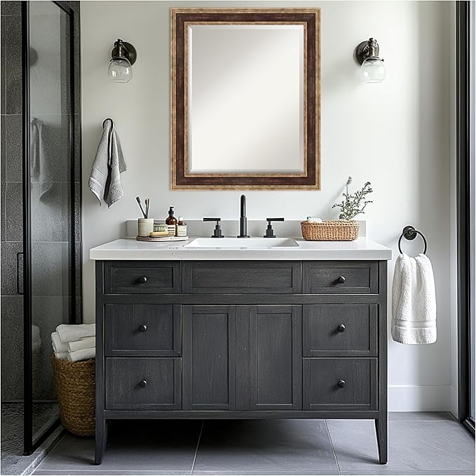 Amanti Art Bronze Bathroom Mirror - Image 6