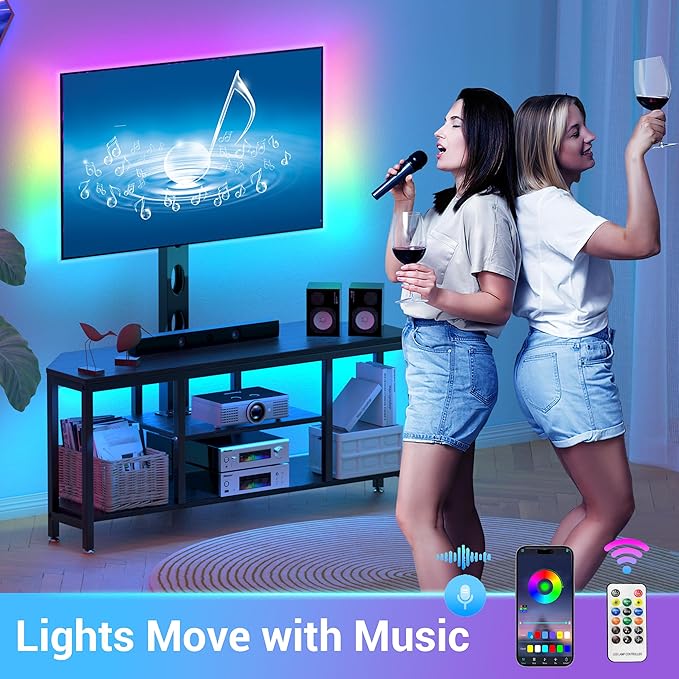 Corner TV Stand with Mount LED - Image 5
