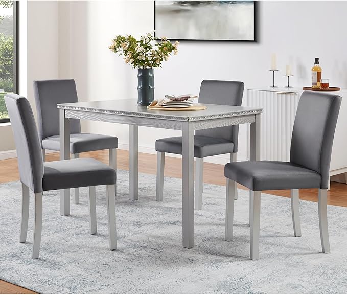 KEIKI 5-Piece Standard Height Dining Table Set - Image 2