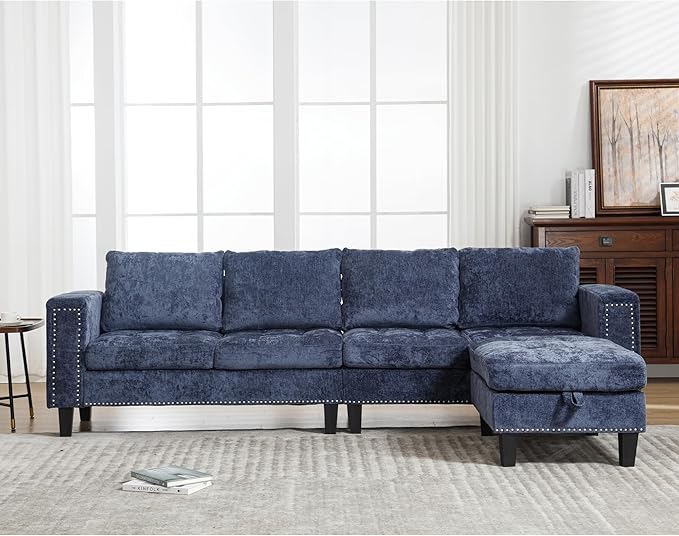 Ball & Cast 104.5" L Shaped Sectional Couch - Image 7