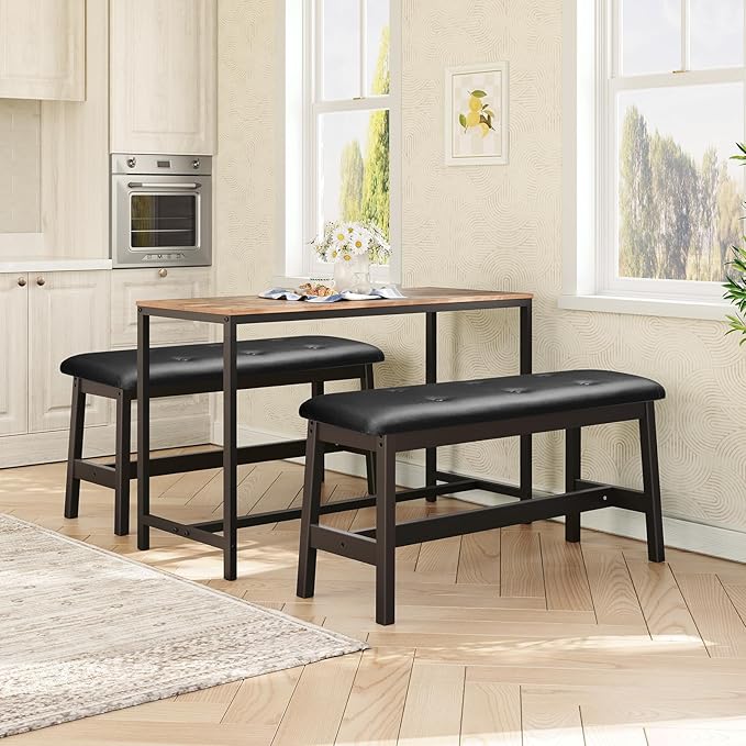 HOOBRO Dining Bench, Bamboo Dining Room Bench - Image 5