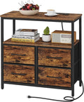 TUTOTAK Large Night Stand with Charging Station, Nightstand with USB and Type-C by WelcometotheTUTOTAKHome