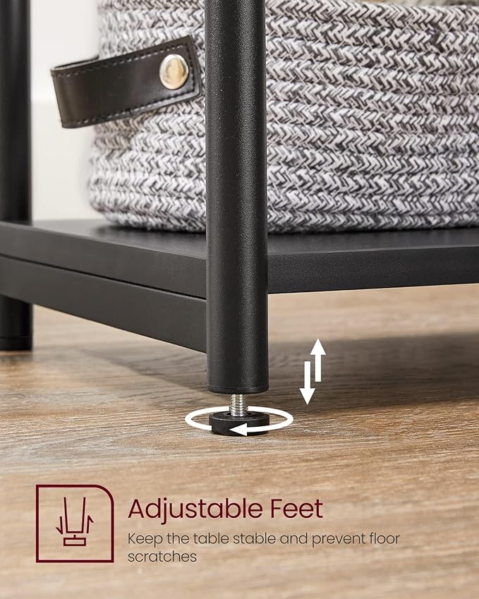 VASAGLE Side Table, Small End Table, Tall Nightstand - Image 9
