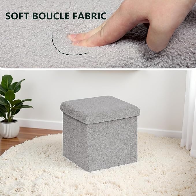 Folding Storage Ottoman Cube - Image 5