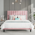 SHA CERLIN Full Bed Frame/Velvet Upholstered Platform Bed Frame by SHACERLIN