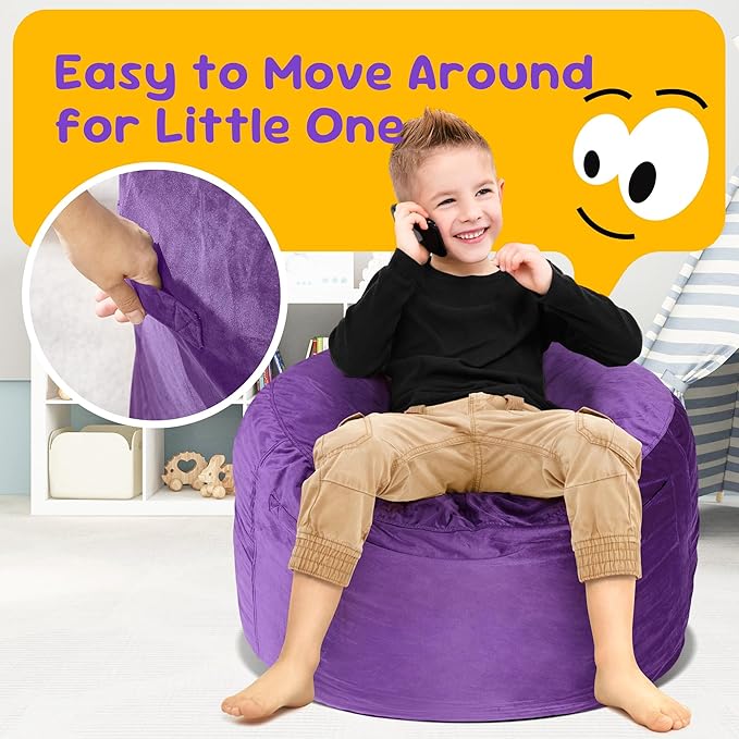 Hobestluk Bean Bag Chairs 2.5FT Bean Bag Chair - Image 4