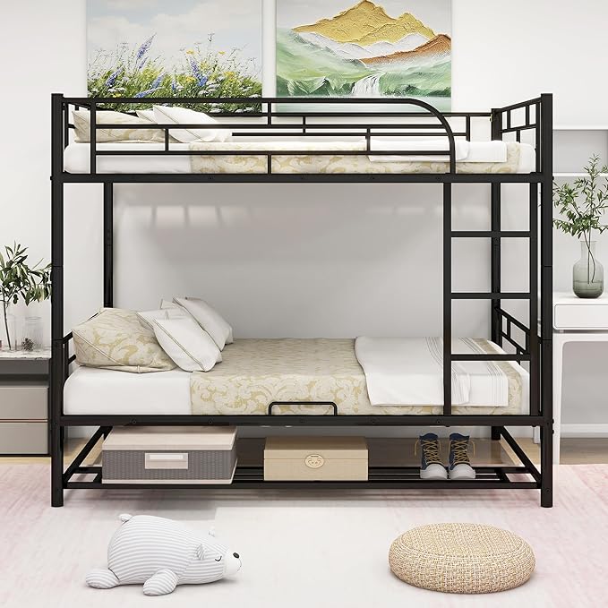 Metal Full Over Full Bunk Bed - Image 3