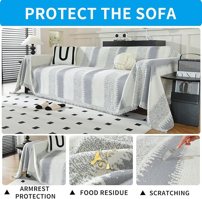 LUFEIJIASHI Boho Couch Covers for Sofa Non Slip Sofa Covers Washable Couch - Image 3