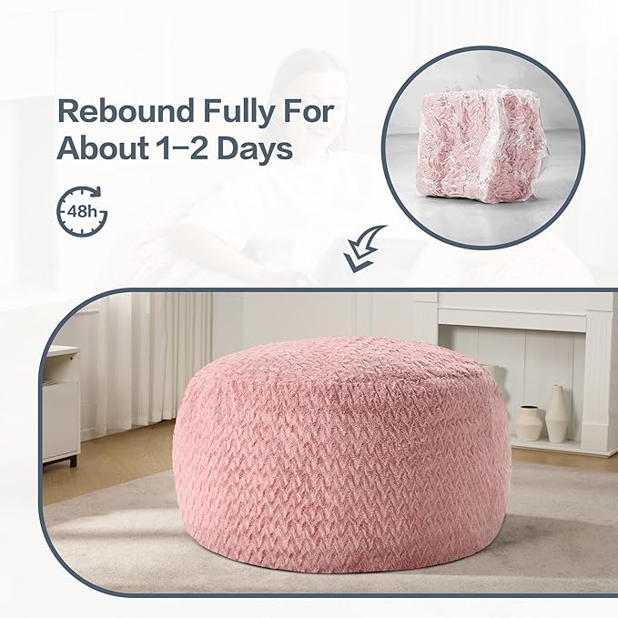 4ft Bean Bag Chairs for Adults Large Beanbag Chair - Image 8