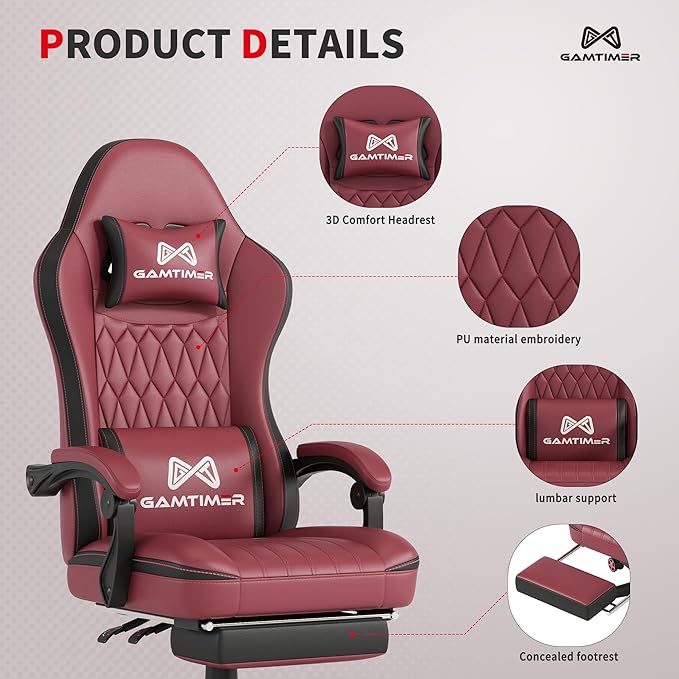 Gaming Chair, 400 lbs Adult Chair, High Back Computer Chair - Image 4
