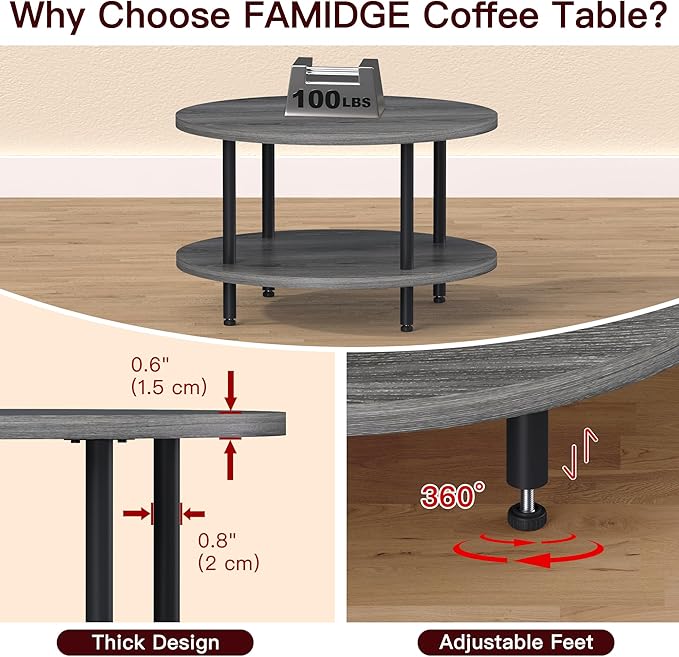 Coffee Table, 2 Tier Coffee Tables - Image 5