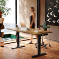 HUANUO 63 x 28 inch Electric Standing Desk Adjustable Height, 4 Memory Height by HUANUO