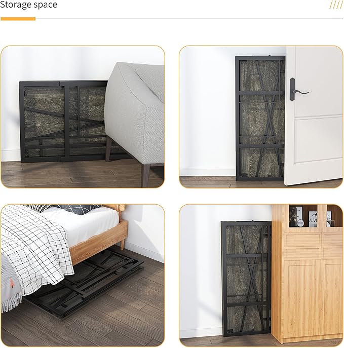35 inch Narrow Folding Desk, Writing Gaming Computer Camping Desk - Image 4