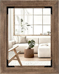 28"x36" Solid Wood Bathroom Mirror Tempered Glass by Acovy