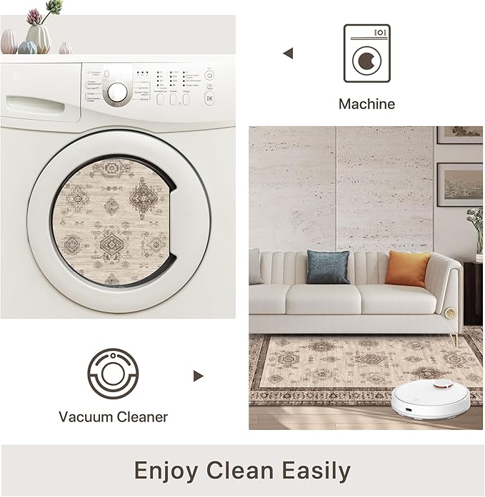 8X10 Area Rugs Machine Washable Rugs - Image 7