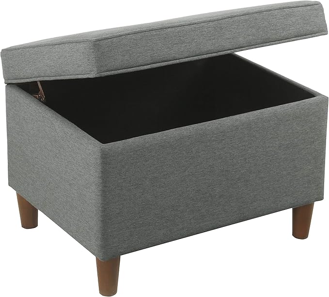 Home Decor | Dinah Collection Modern Storage Ottoman | Ottoman - Image 7