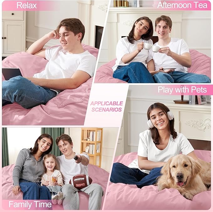 Homguava 3FT Bean Bag Chair: 3' Bean Bags - Image 4
