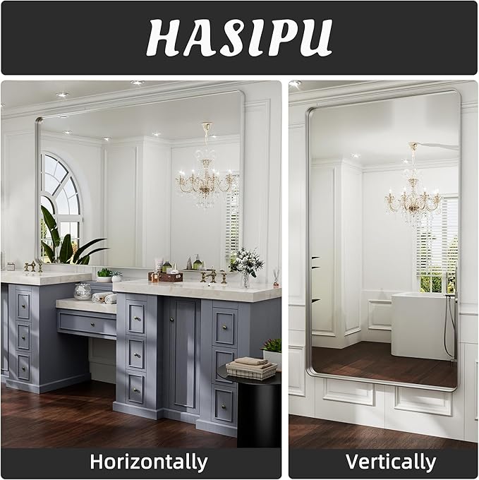 Hasipu 55×32 Inch Large Bathroom Mirror - Image 3