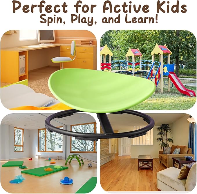 Kids Sensory Spinning Chair for Autism Ages 3+, Sit and Spin Swivel Chair for - Image 8