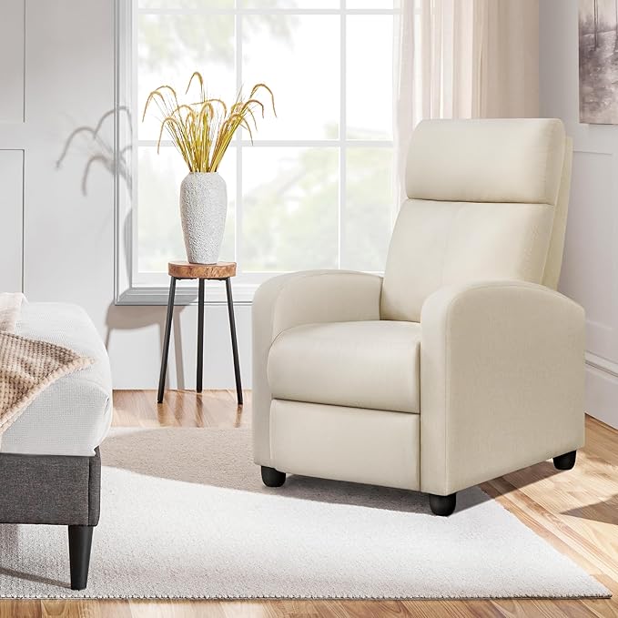 Yaheetech Modern Fabric Recliner Chair Sofa Adjustable Single Sofa - Image 9