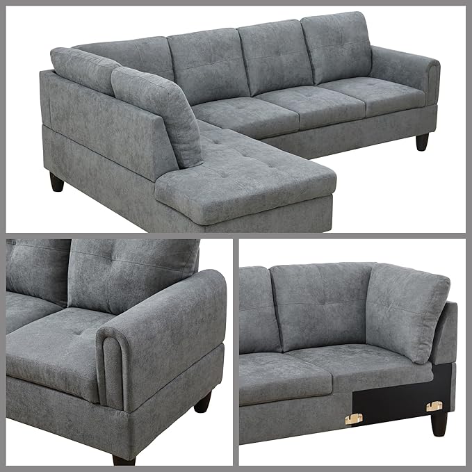 L Shaped Couch Sectional Couches - Image 5