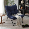 Welnow Accent Lounge Lazy Chair, Comfy Soft Leisure Metal Frame Reading Chair by LifeGetsBetterWithWelnow
