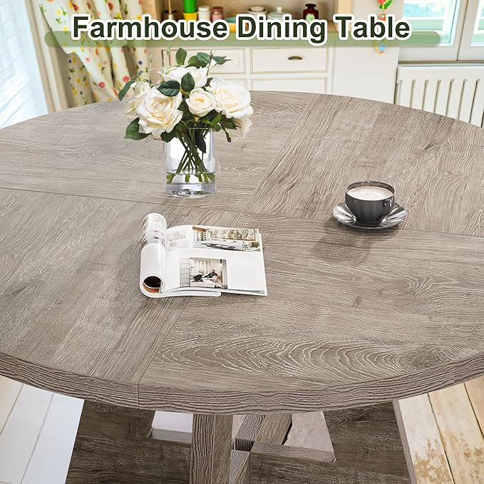 NicBex 47-Inch Round Dining Table - Image 5