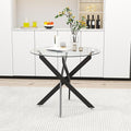Glass Dining Table Modern Kitchen Table by Goldfan