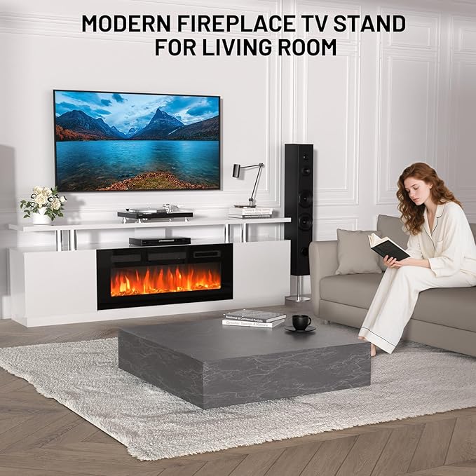 GarveeHome 70 Inch Fireplace TV Stand - Image 6