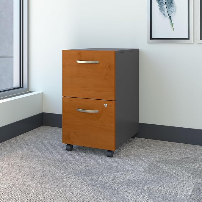 Bush Business Furniture Series C Home Office Furniture Set, Natural Cherry - Image 2
