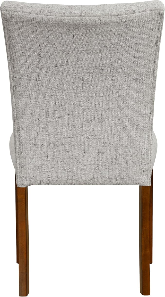 HomePop Button Tufted Fabric Dining Chairs - Image 7