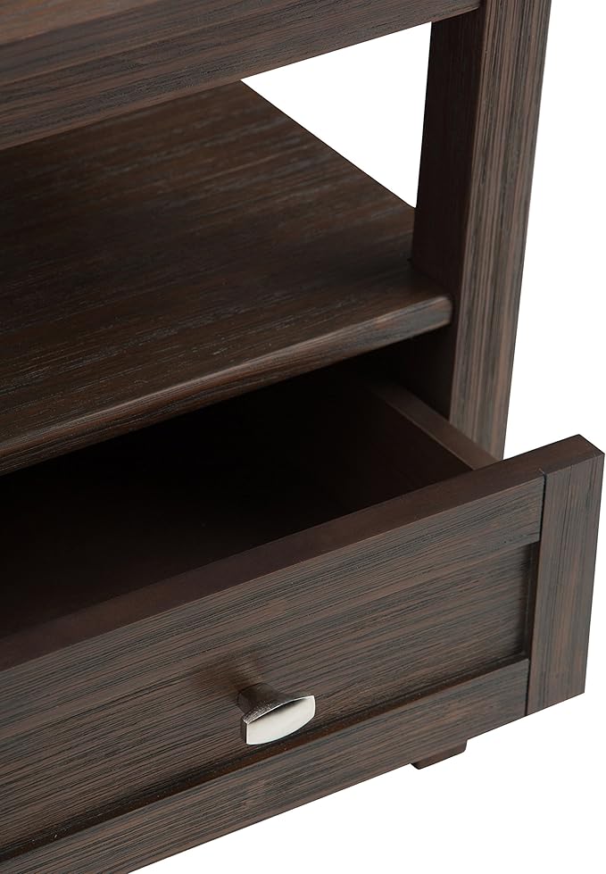 SIMPLIHOME Warm Shaker SOLID WOOD 20 inch Wide Rectangle Transitional End Side - Image 4