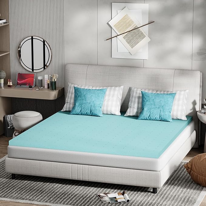 FDW | 5" King Mattress + 2" Cooling Mattress Topper | Gel Memory Foam | Medium by FDW