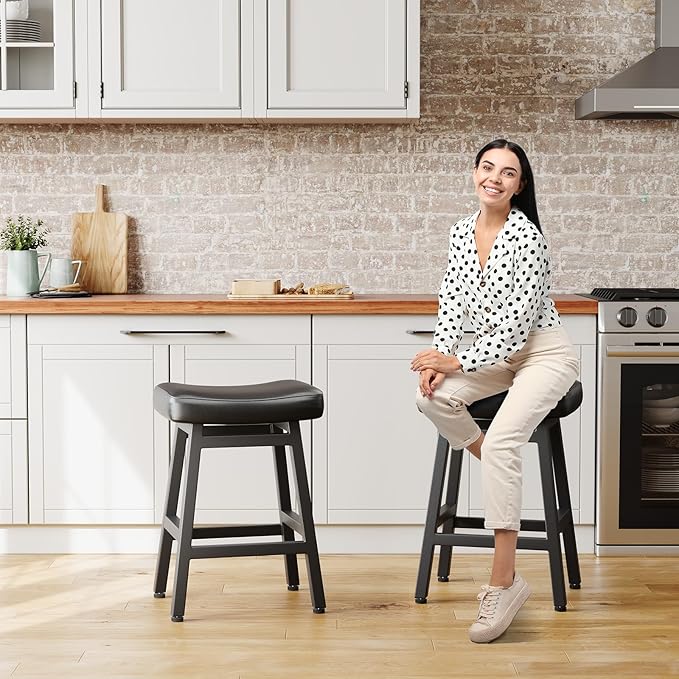 Counter Height Bar Stools Set of 2, 24 Inch Barstools - Image 5