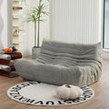 N&V Fireside Loveseat, Mid Century Armless Twin Size Floor Sofa, Soft Premium by NV