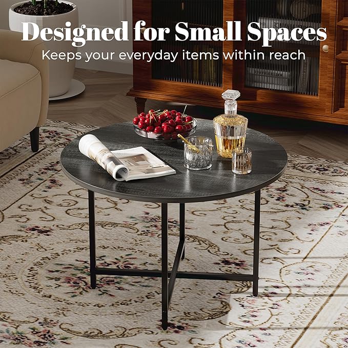 Round Coffee Table, Small Coffee Tables - Image 3