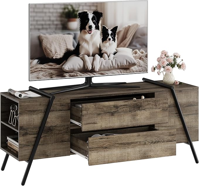 GarveeHome 55" Modern TV Stand, Entertainment Center - Image 8