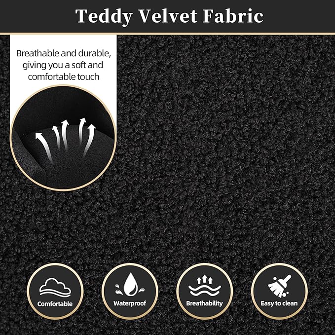 Modern Velvet Dining Chairs Set of 6, Contemporary Upholstered Furniture - Image 6