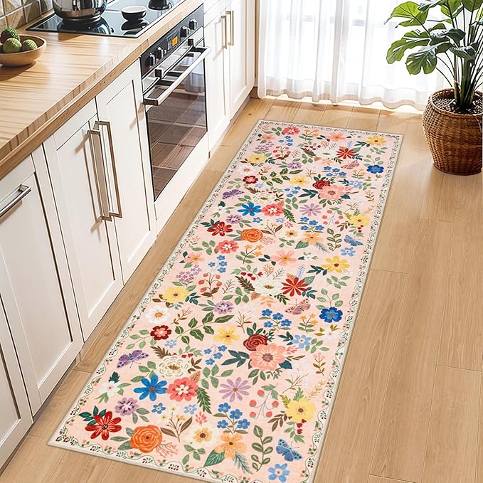 Runner Rug for Entryway: 2x10 Kitchen Rugs Non Slip Washable Ultra-Thin Soft - Image 6