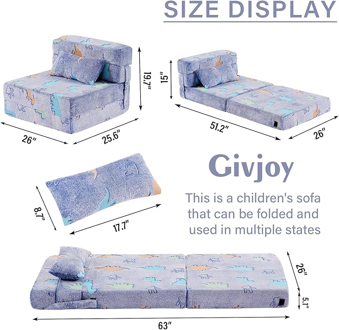 Folding Sofa Bed Floor Mattress - Image 3