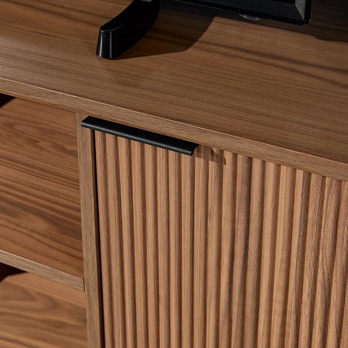 Walker Edison Modern Curved Reeded TV Stand - Image 7