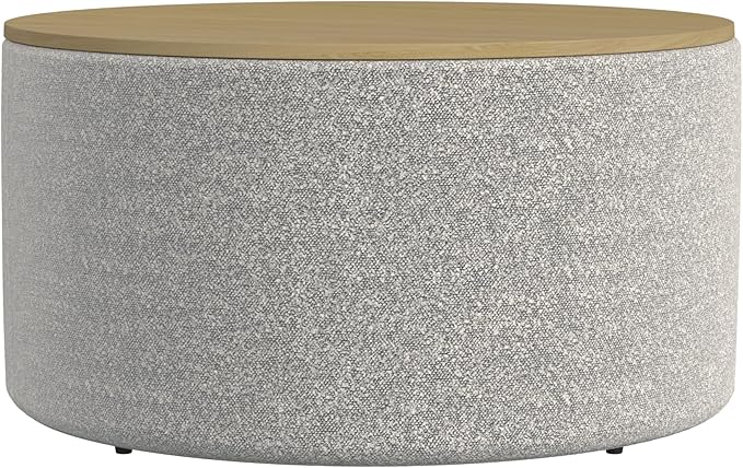 HomePop Modern Fabric Storage Ottoman - Image 6