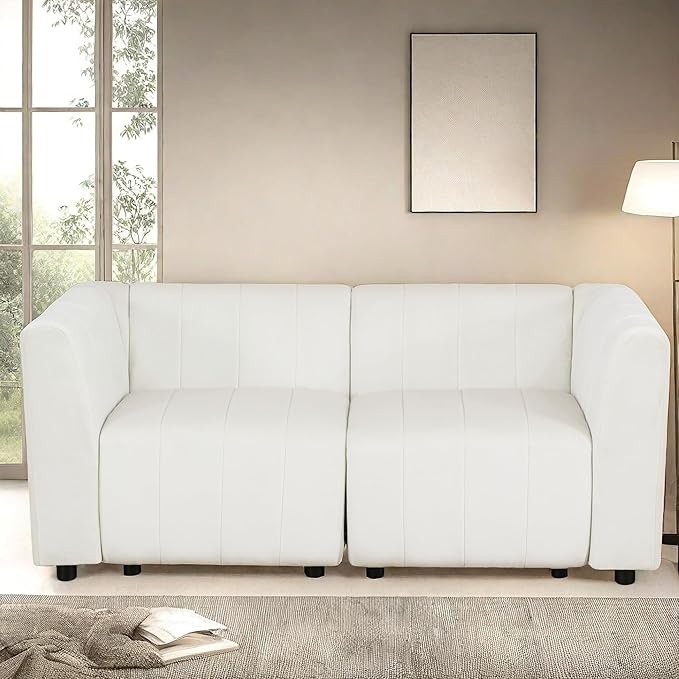Loveseat Sofa, 67″ Comfy Cloud Couch by GlasFlength