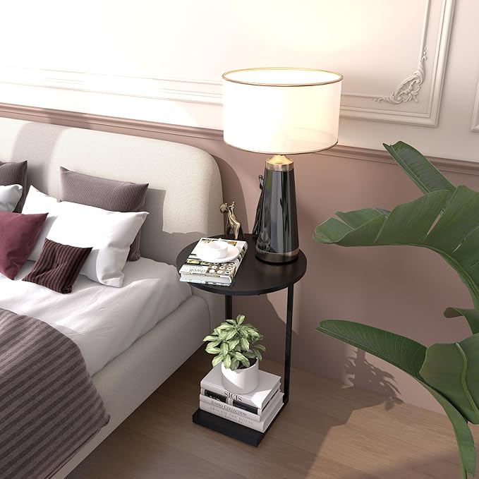 HDANI C End Table, Couch Table That Slide Under, Small Sofa Side Table in - Image 4