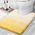 OLANLY Luxury Toilet Rugs U-Shaped 24x20, Extra Soft and Absorbent Microfiber by OLANLY