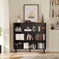 YESHOMY 9 Black Cube Bookcase, Open Frame 3-Tier Book Shelf, Bookshelf Storage by SearchallYESHOMY