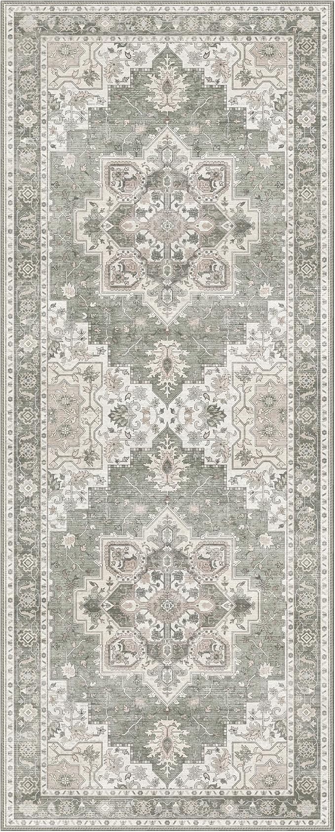 GENIMO 2x10 Runner Rugs for Hallway, Machine Washable Non Slip Vintage Rugs - Image 7